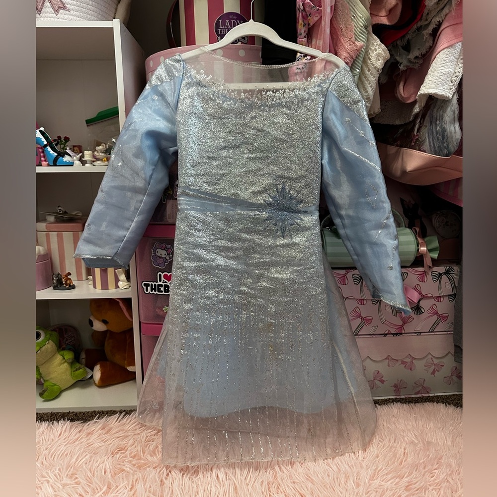 Disney Frozen Elsa Light-Up Sleeve Fantasy Play Halloween Costume Dress 4-6x